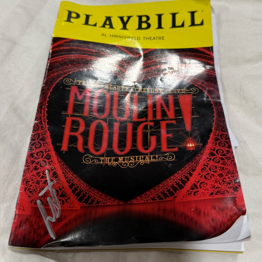 Moulin Rouge Broadway Playbill signed